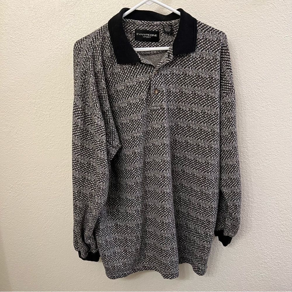 Evan-Picone Sport Long Sleeve Men’s Casual Shirt (Size XL)